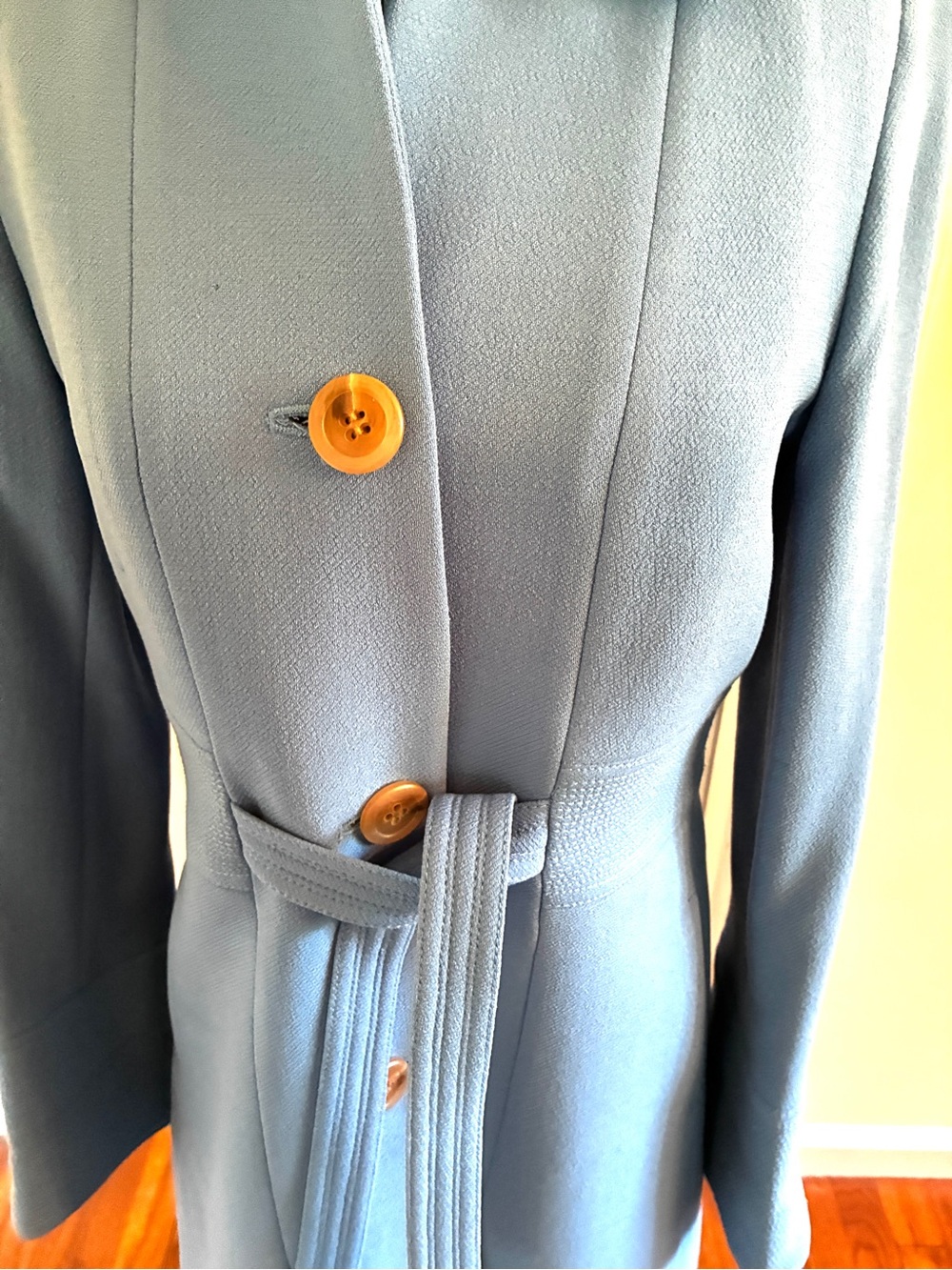 J. Crew tailored sky blue coat size 6/S - Picture 4 of 9